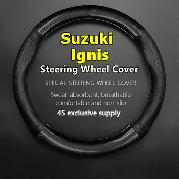 Masina Capac Volan de Piele din Fibra de Carbon Pentru Suzuki Ignis-Trail 2016 Aventura 2018 1.2 L CVT 2017