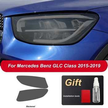 Masina HD Faruri Folie Protectoare Pentru Mercedes Benz GLC Clasa 2015-Pe Negru Transparent TPU Autocolant Decor de Film de Accesorii Auto