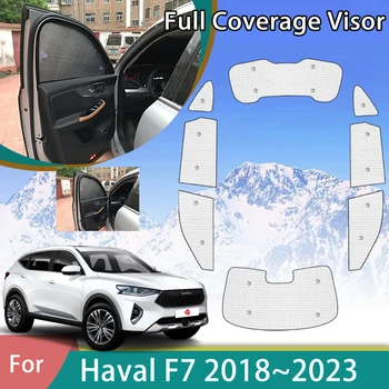 Mașină Plină cu Umbrele de soare Pentru Haval F7 2018 2019 2020 2021 2022 2023 Soare Protectie UV Fereastră Perdele Parasolar Auto Accesorii Autocolante