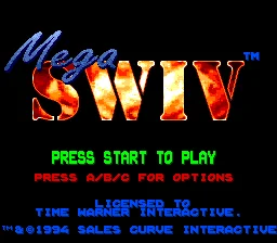 Mega SWIV 16bit MD Carte de Joc Pentru Sega Mega Drive Pentru Geneza Sistemului