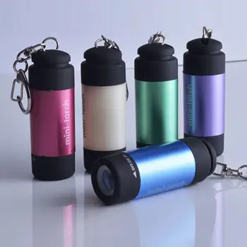 Mini LED Lanterna de Buzunar USB Reîncărcabilă Portabil, rezistent la apa Lanterna Breloc Mic Felinar Lumina Alba Cu Baterie