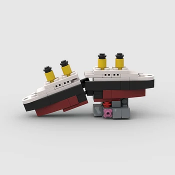 Mini RMS Titanic s-a Scufundat Nava Model Rupe în Jumătate MOC Blocuri Caramizi Barca Kit Construcrion Seturi Cadou Copii Adulți