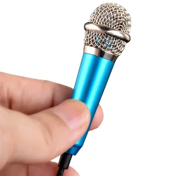 Mini Stereo de 3,5 mm Microfon de Studio Cască Ktv Karaoke Mini Microfon pentru Telefon Mobil Laptop, Calculator Desktop de Mici Dimensiuni Mic
