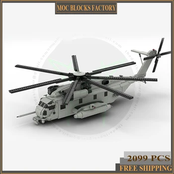 Moc Blocuri Militare model de serie Super Stallion elicopter Tehnologie Cărămizi de BRICOLAJ, Jucarii Pentru Copii, Cadouri pentru Copii
