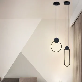 Modern Nordic cerc lampa bar, restaurant singur cap de lux de lumină acasă decorare dormitor simplu noptiera candelabru creative