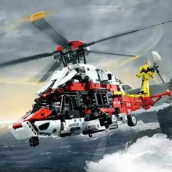 NOU IN STOC Tehnice Airbus H175 Elicopter de Salvare 42145 Model de Bloc Cărămizi de Jucărie Pentru Copii Cadou Funcții Motorizate