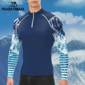 Nadanbao Bărbați Lungă Cu Mâneci În Aer Liber, Sport, Tricou Surfing Beachwear Upf 50+ Protecție Uv Protecție Solară Tricoul Beachwear