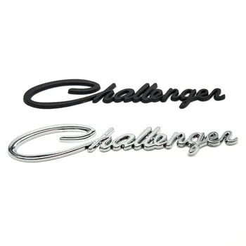 Negru de Argint Metalic Challenger Emblema, Insigna Logo-ul Styling Portbagaj Autocolant Decal Pentru Dodge Chrysler Mopar SRT Accesorii Auto