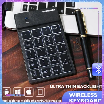 Newmen Tk-028 Digital Tastatura Bluetooth Notebook, Telefon Mobil Finanțe Contabilitate Externe Luminos De Încărcare Wireless Keyboard