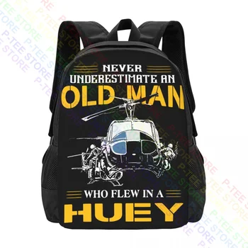Niciodată să nu Subestimezi Un Om Bătrân Care a Zburat Într-O HueyBackpack Capacitate Mare Hot de Imprimare 3d