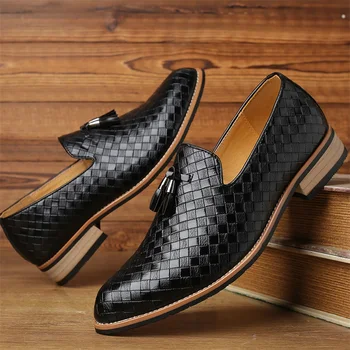 Noi Barbati Casual Catâri Mocasini Moda Slip-On Pantofi din Piele Apartamente Ciucure Încălțăminte pentru Bărbați Pantofi Stil Britanic Rochie Pantofi Mocasini