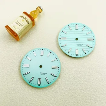 Noi Tiffany Albastru NH35 Dial Diametru 28.5 mm Ceas de Scufundare Verde Luminos NH36 Literalmente Accesorii Ceas