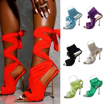 Noi Toc Înalt Pantofi de Lux de Brand Papuci de casă Pompe de Vară Desinger Piele Sandale Femei Casual Slide-uri în aer liber Feminin Flip Flops