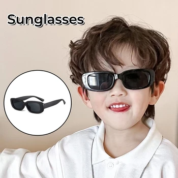 Noi pentru Copii Mici Pătrate Ramă de ochelari de Soare Mată de Desene animate pentru Copii ochelari de Soare Uv400 Protecție UV Băieți și Fete cu Ochelari