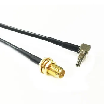 Noul Modem Wireless Antenă Cablu conector RP-SMA Female Jack Nut să CRC9 Conector Unghi Drept Cablu Coaxial RG174 20CM Coadă