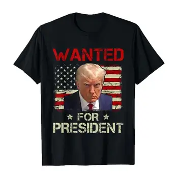 Nu Te Preda Niciodată Tricou Președintele Trump 2024 T-Shirt Pentru Uzura De Zi Cu Zi Amuzant Trump 2024 Tricouri Cu Mugshot Design Cool Mugshot