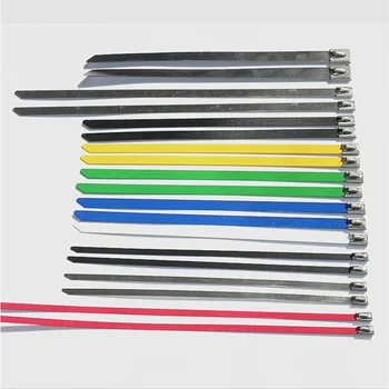 O Mulțime =1000 Buc Material Inox 304 Cablu Cravată(mingea de Blocare) Lățime:4.6*800mm