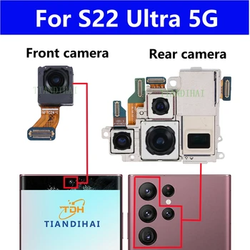 Original Spate Camera video Frontală Faceing Module Pentru Samsung Galaxy S22 Ultra S22Ultra 5G S908B S908U S908N Spate Camera Principală Cablu Flex