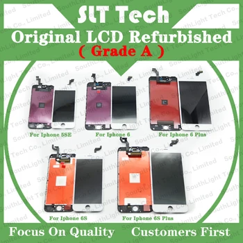 Original, autentic LCD Renovat Display Pentru Iphone 5s se 6 6s plus Ecran LCD Digitizer Original, Cu Cadru Clei Rece de Asamblare