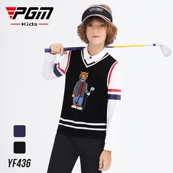 PGM Golf pentru Copii Pulover Sport de Agrement fără Mâneci Vesta Baieti Haine Toamna Iarna Elasticitatea Cald YF436 en-Gros