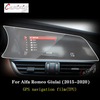 Pentru Alfa Romeo Giulia 2015-2020 Mașină de Navigare GPS Folie de Protectie Ecran LCD TPU Acoperire Anti-Zero Ecran Protector 8.8 Inch