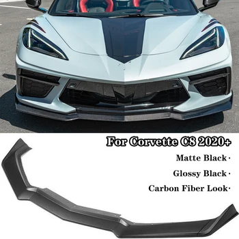 Pentru Chevrolet Corvette C8 2020 2021 2022 2023 Bara Fata Buza Spoiler Difuzor Splitter Din Fibra De Carbon Uite