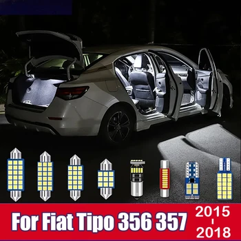 Pentru Fiat Tipo 356 357 2015 2016 2017 2018 9pcs Masina Becuri cu LED-uri de Interior Dome Lectură Lampă torpedou, Portbagaj, Lumini Accesorii