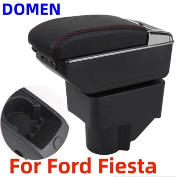 Pentru Ford Fiesta Cotiera cutie accesorii Originale de cotiera cutie de import și export de centrale cutie de depozitare Dual Layer de Încărcare USB