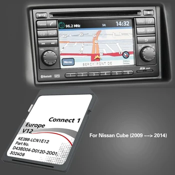 Pentru Nissan Cube 2009 2014 Germania, Croația Masina Hartă SD C1V12 Navigare Card