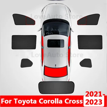 Pentru Toyota Corolla Cruce 2021 2022 2023 Auto Parasolar Magnet De Protecție Spate Fata Ferestrei Din Spate, Parasolar Protector Accesorii