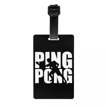Ping Pong Bagaje Tag-uri Personalizate de Tenis de Masă a Sportului de Bagaje Tag-uri de Confidențialitate Nume de Acoperire Carte de IDENTITATE
