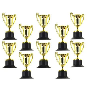 Plastic Mini Trofeu Cupe De Aur Trofee De Atribuire Concursuri Premii Clasă Recompense Ceremonia Premiului Favoruri De Partid