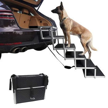 Pliere Masina Scara Câine Pragului De Ușă Animale De Companie Scări Pas În Aer Liber Din Aliaj De Aluminiu Portabil Scara