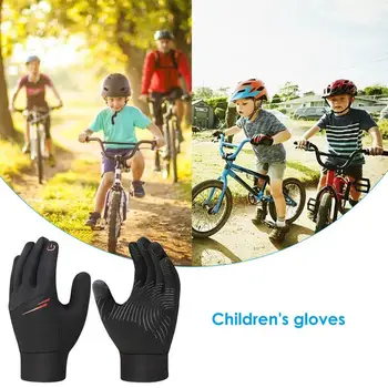 Plin Degetul Mănuși De Ciclism Pentru Barbati Touchscreen Compatibil Cu Bicicleta Mănuși Ușoare Și Anti-Alunecare Mănuși Pentru Copii Copii De Ciclism