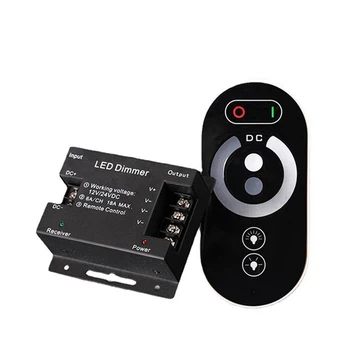 Portabil 6 Chei RF LED Touch Reglaj Controller Benzi de Lumină Dimmer LED Monocrom 12-24V 18A