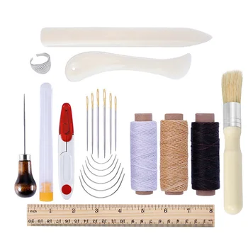 Prindere confortabilă de Calitate E de Stocare Pielărie Tool Kit Set Complet Perfect Pentru Handmade Pentru DIY de Cusut