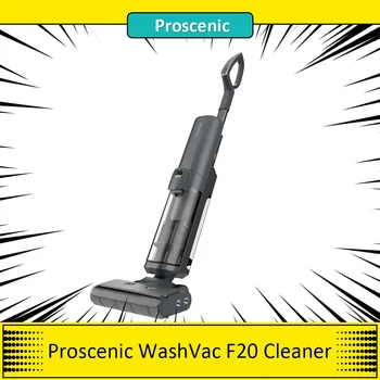 Proscenic WashVac F20 fără Fir Umed Uscat Aspirator Auto-Curățare App de Control 15KPa Aspirație, 1L Rezervor de Apă, 45Mins Runtime