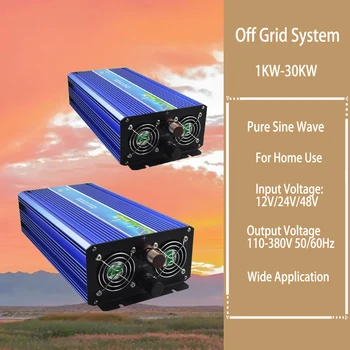 Pure Sine Wave Inverter 5000W 3000W DC 12V 24V 48V AC 110V 220V 230V 240V Transformator Convertor de Energie Eoliană Invertor Solar