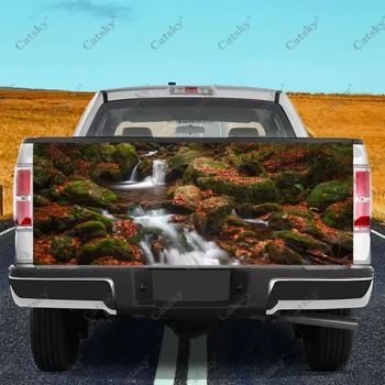Pământ - Stream Camion Hayon Autocolant Decal Folie de Vinil de Înaltă Definiție de Imprimare Grafic Potrivit pentru Camionete la Intemperii