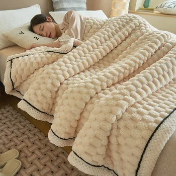 Pături calde pentru Paturi Moi Pătură Carouri Pături Pe Pat Canapea de Pluș Arunca Pătură Biroul de Somn Cuvertură Cuvertură de pat Queen 이불