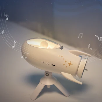 Racheta Creative Speaker Aerospațială Astronaut Lumina de Noapte LED Sunet Bluetooth Ziua de nastere Cadou de Crăciun de Decorare Dormitor Estompat