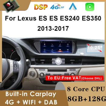 Radio auto GPS Multimedia Player Auto CarPlay Radio Android 12 Pentru Lexus ES240 ES250 ES350 ES300h 2013-2017 Accsesories MP3 WIFI