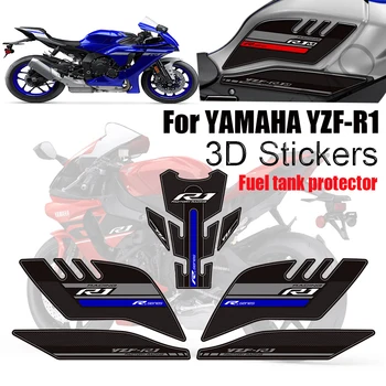 Rășină epoxidică 3D autocolante Pentru YAMAHA YZF-R1 YZF R1 YZFR1 Autocolante, Decal Genunchi Rezervor Tampon de Combustibil Protector Emblema, Insigna Logo-ul