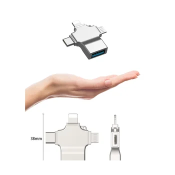SD Card Reader Micro-Adaptor pentru Carduri 4 în 1 USB 3.0 Micro-Sd la USB Cardreader USB pentru Apple Interfață OTG Adaptador