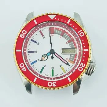 SKX007 caz 40 mm sticlă de safir caz din oțel inoxidabil dial pot fi personalizate logoNH36 mișcarea ceas de înlocuire accesorii