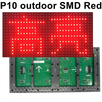 SMD P10 Culoare Roșie în aer liber Panou cu LED-uri Modulul de Afișare 320*160mm 32*16 Pixeli Pentru Led-uri în Mișcare Semn de Înaltă Calitate,de Înaltă Luminozitate