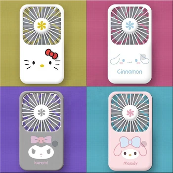 Sanrio Hello Kitty Mini Usb Ventilator Kawaii Handheld Portabil Fan Desktop Drăguț Birou De Încărcare Fan De Vara Elev Mic Ventilator Electric