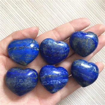 Sculptate manual Piatră prețioasă Naturale Lapis Lazuli Albastru Chakra Inima în Formă de Pietre Iubesc Casa de Piatra Pentru Decor 1buc