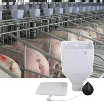 Semăna Pen Alimentator Durabilitate Mare Suprafață Netedă de Plastic de Porc, Scroafă Poziționare Alimentator cu Praf-dovada Capacul Pig Farm Supplies