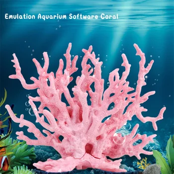 Simulare de Rezervor de Pește de Amenajare a teritoriului Coral Subacvatice, Plante de Acvariu Coral Decorat